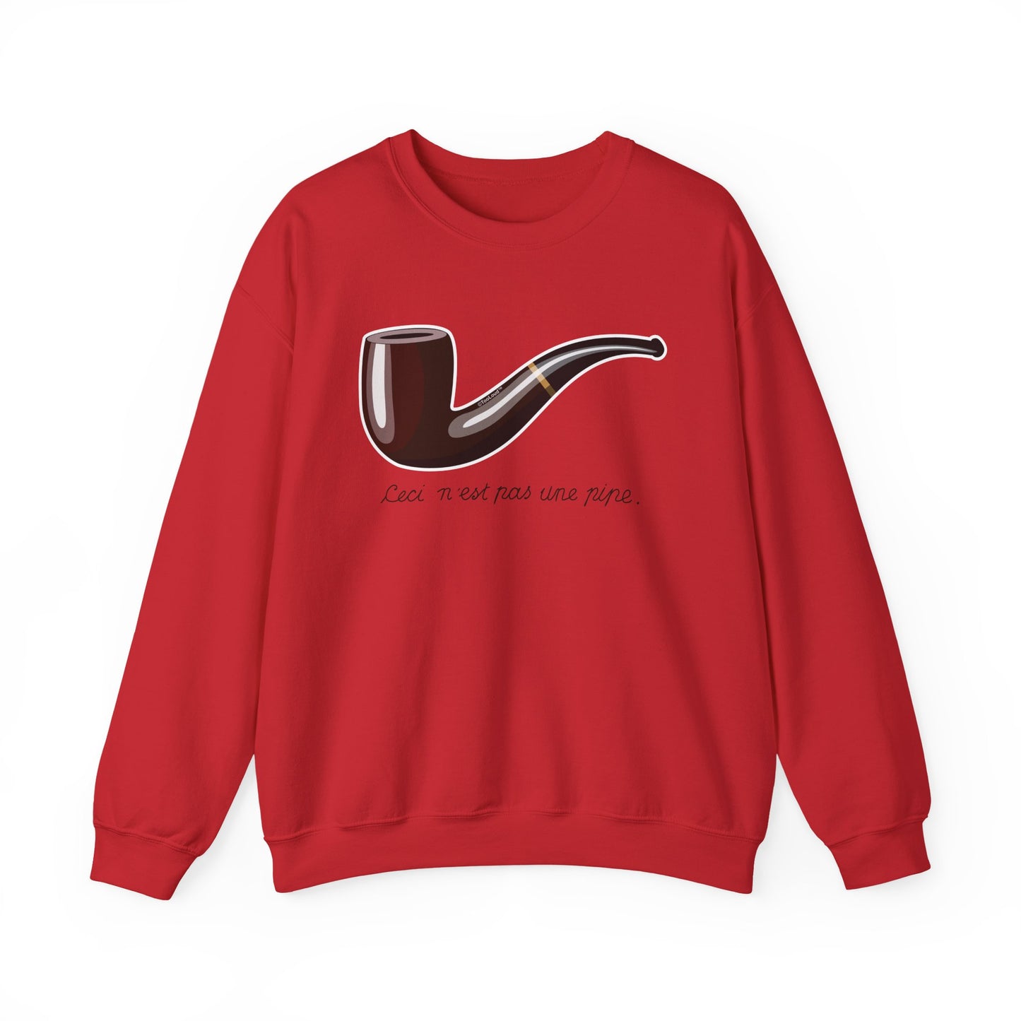 Ceci N’est Pas une Pipe Adult Sweatshirt by TOOLOUD