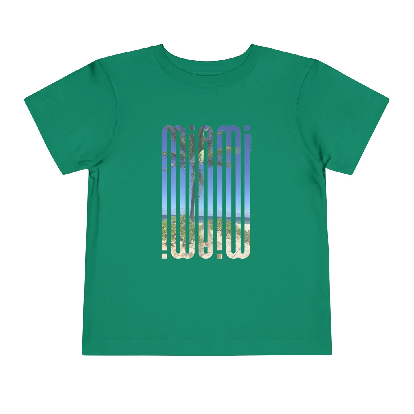 Miami Beach View Mirage Toddler Dark T-Shirt by TOOLOUD