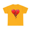 Crumbling Broken Heart Adult Unisex T-Shirt Tee