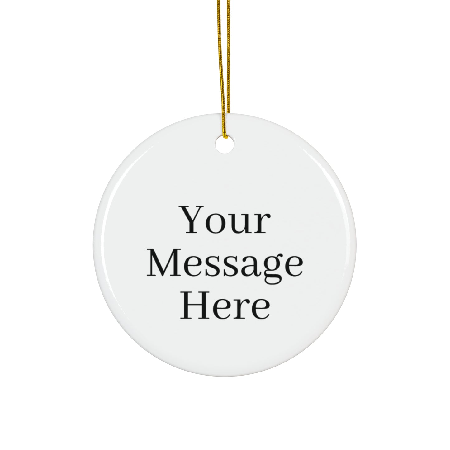 Personalized Ceramic Ornament for that Special Touch Available 4 Shapes