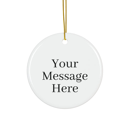 Personalized Ceramic Ornament for that Special Touch Available 4 Shapes