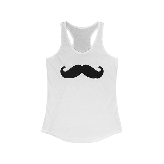 Big Fancy Mustache Women's Racerback Tank Top by TOOLOUD