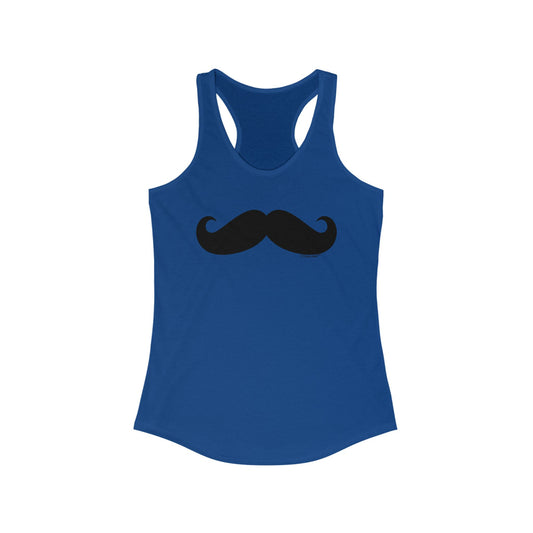 Big Fancy Mustache Women's Racerback Tank Top by TOOLOUD