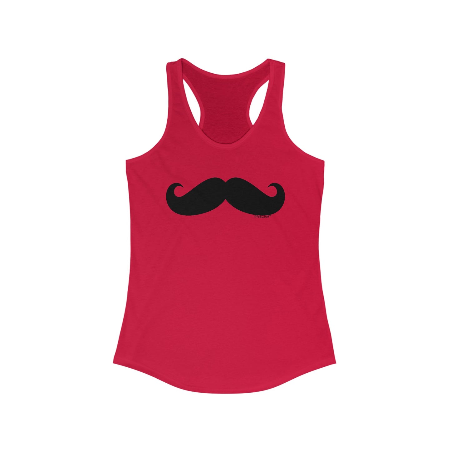 Big Fancy Mustache Women's Racerback Tank Top by TOOLOUD