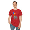 Cute Elephant with Balloons Unisex Adult T-Shirt by TOOLOUD