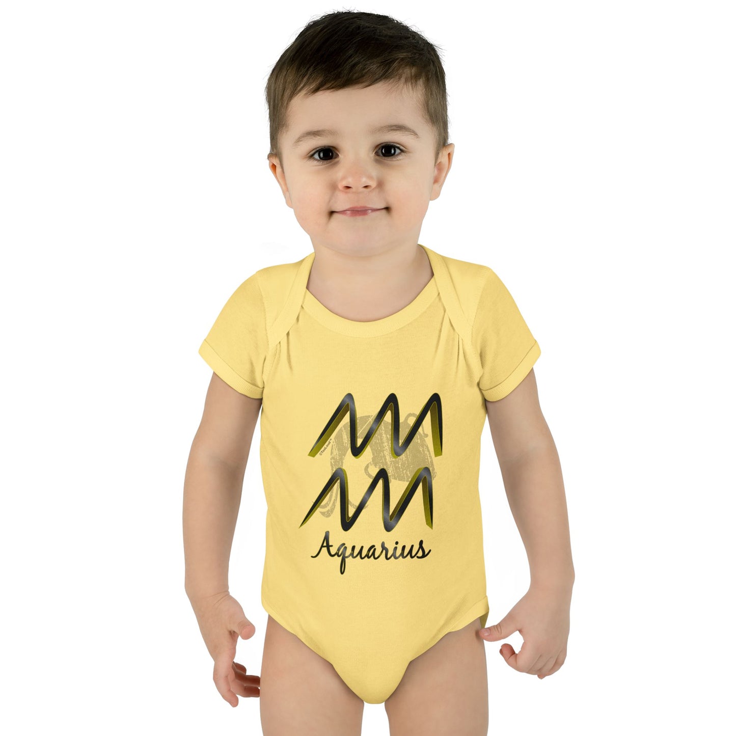 Aquarius Symbol Baby Romper Bodysuit by TOOLOUD