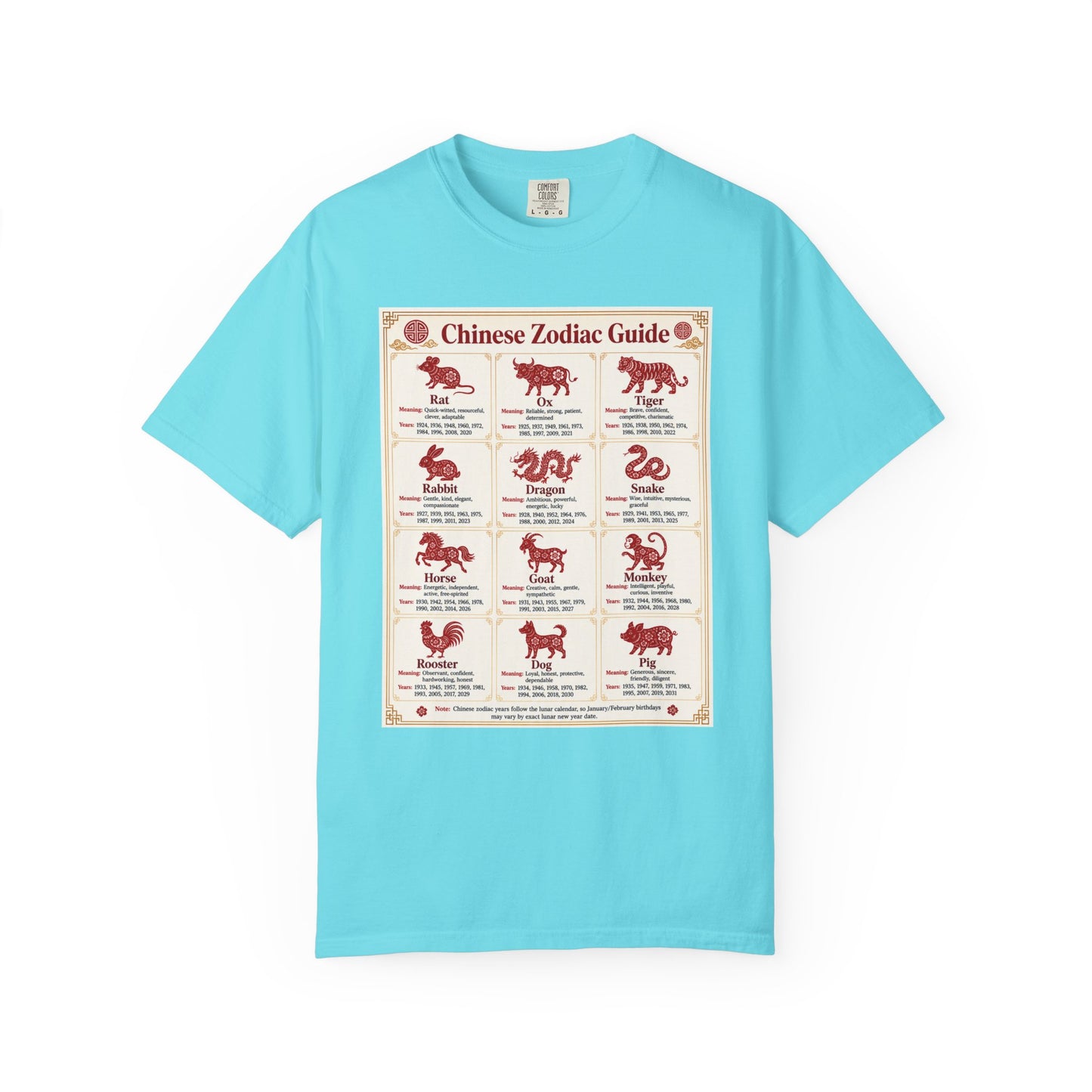 Chinese Zodiac Guide Design #1 Unisex T-Shirt by TOOLOUD