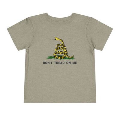 Don't Tread On Me Gadsden Flag Rattlesnake Toddler Short Sleeve T-Shirt