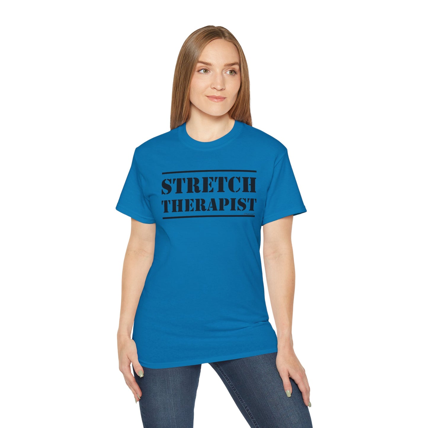 Stretch Therapist Text Women’s T-Shirt by TOOLOUD