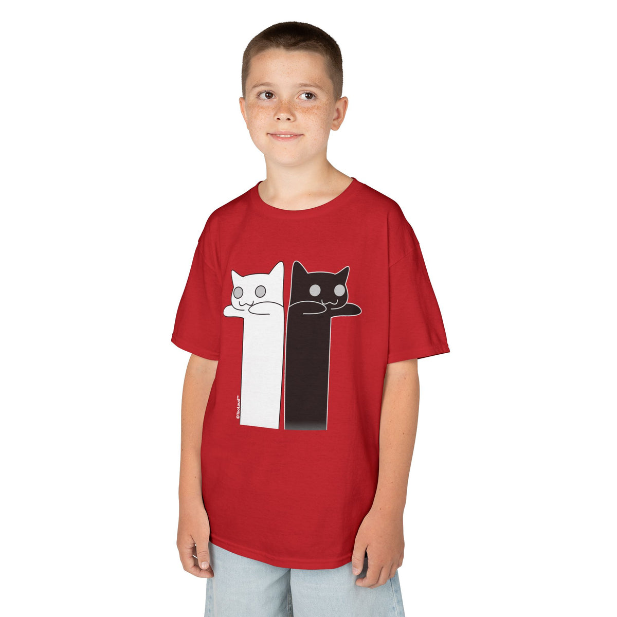 Longcat and Tacgnol – Internet Humor Children's Dark T-Shirt by TOOLOUD