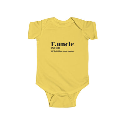 TOOLOUD Funcle - Fun Uncle Baby Romper Infant Fine Jersey Bodysuit