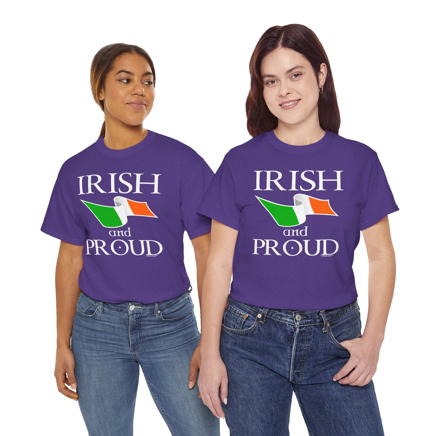 Irish and Proud Adult Dark T-Shirt by TOOLOUD