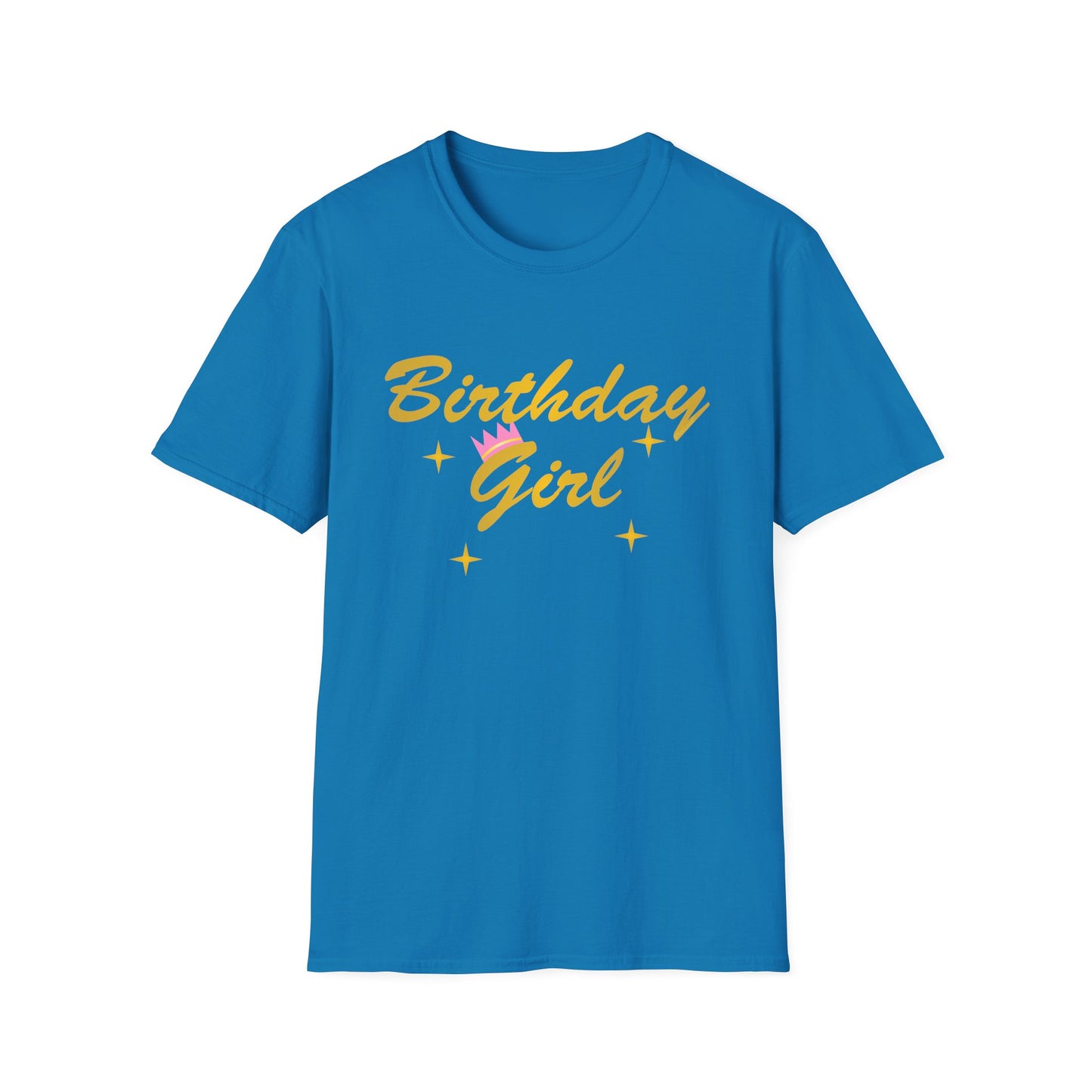 Birthday Girl Text Adult Dark T-Shirt by TOOLOUD