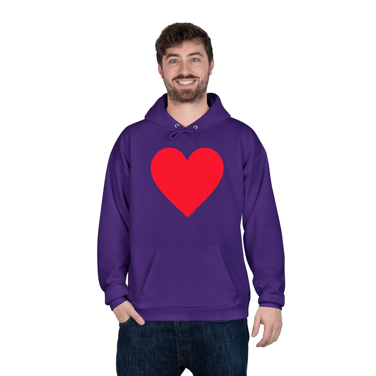 TOOLOUD Big Red Heart Valentine's Day Dark Unisex Hoodie Sweatshirt