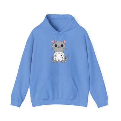 Dr. Cat MD - Cute Cat Design Unisex Hoodie Sweatshirt By TOOLOUD