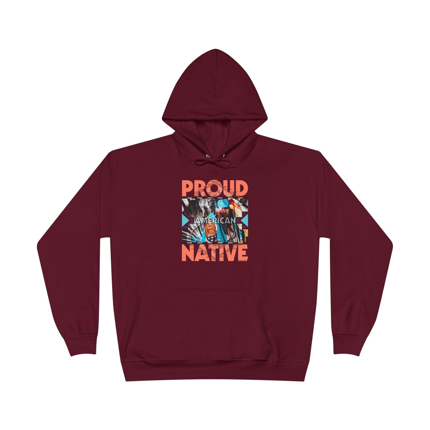 Proud Native American Dark Hoodie Sweatshirt by TOOLOUD