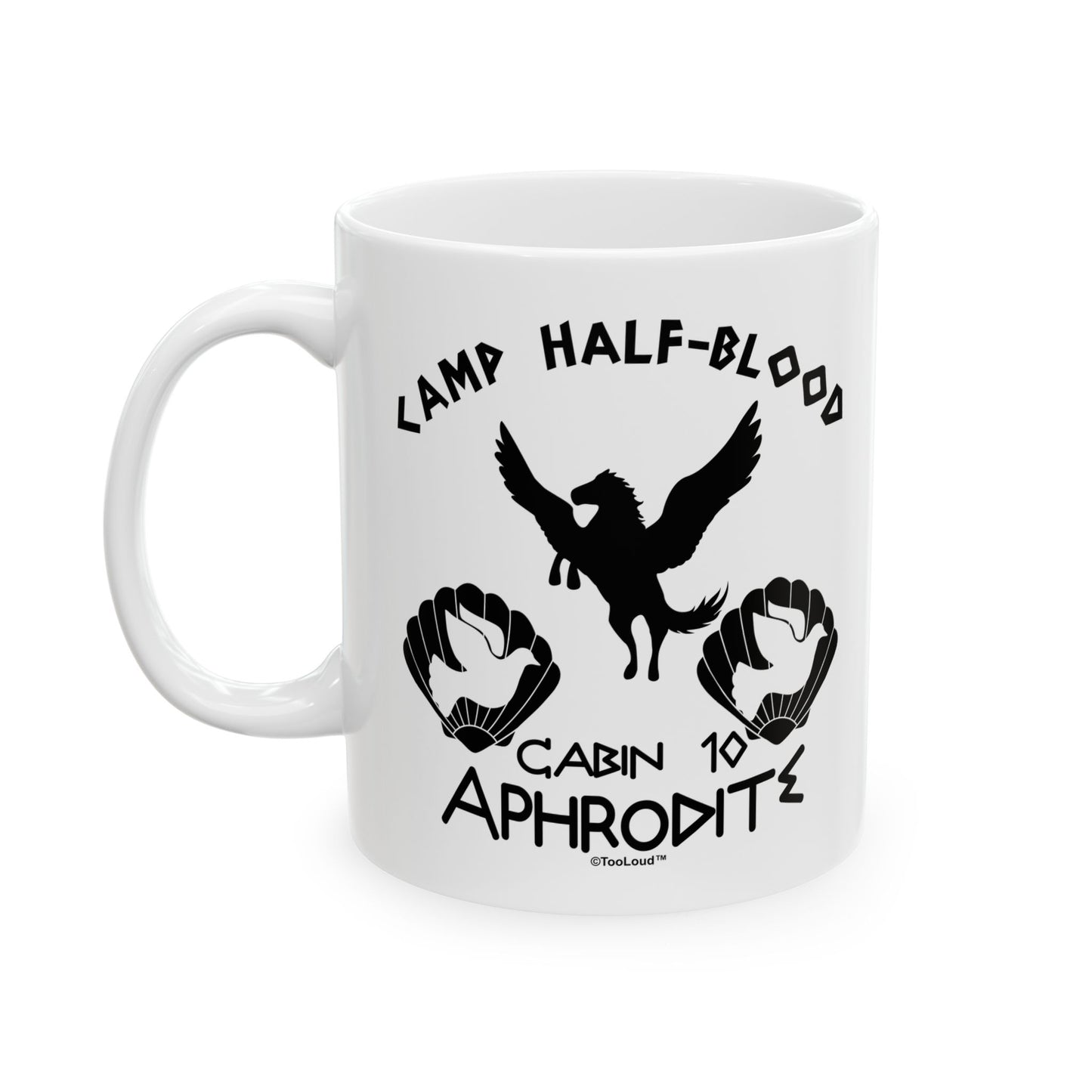 Cabin 10 Aphrodite Camp Half-Blood Printed Coffee Mug (11oz or 15oz) by TOOLOUD