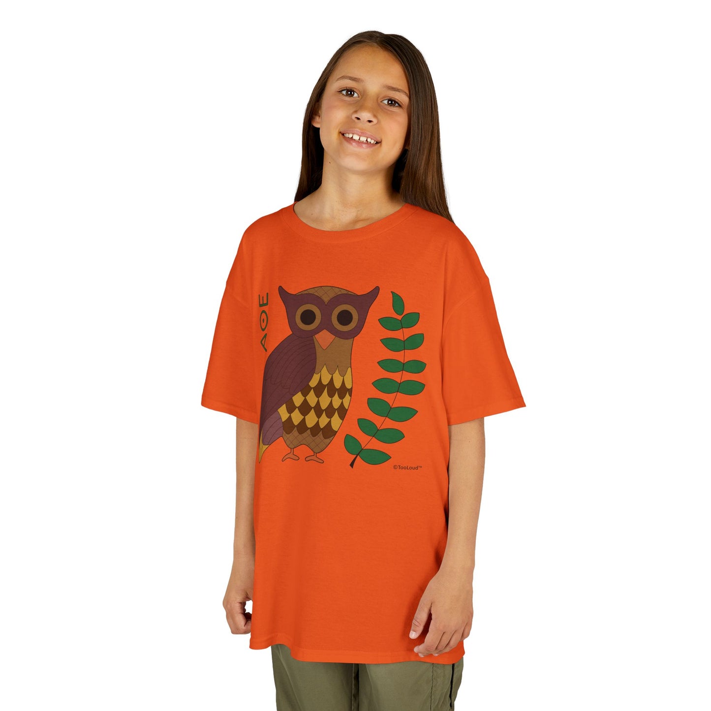 Owl of Athena Children’s T-Shirt by TOOLOUD