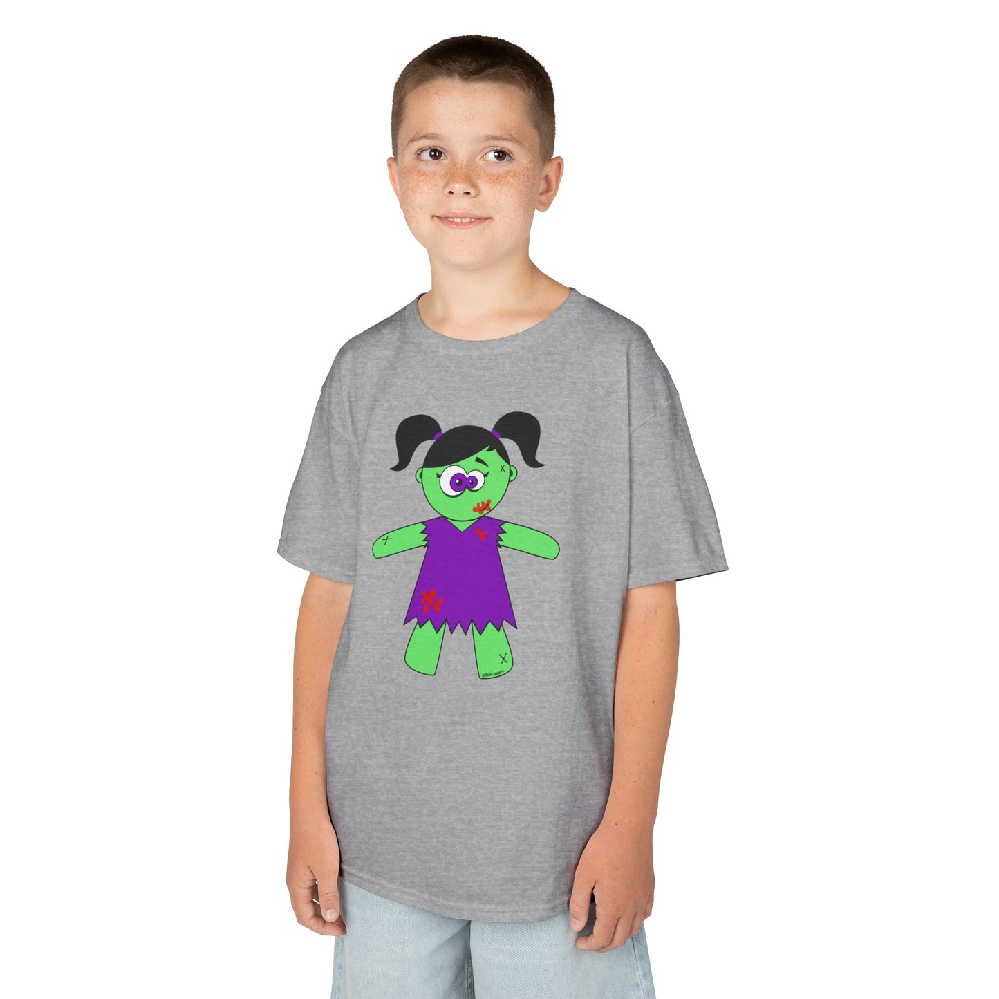 Zombie Girl Halloween Children’s T-Shirt by TOOLOUD
