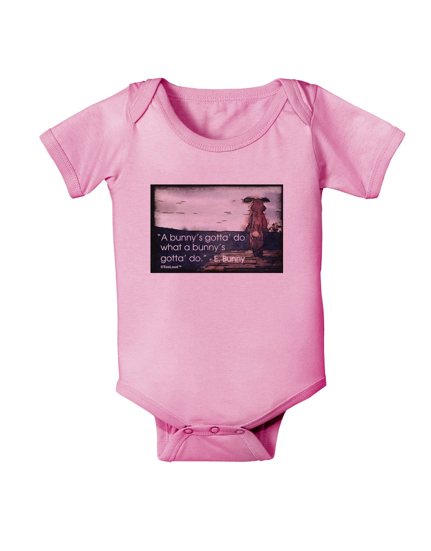 A Bunny's Gotta Do - Easter Bunny Baby Romper Bodysuit by TooLoud-Baby Romper-TooLoud-Light-Pink-06-Months-Davson Sales