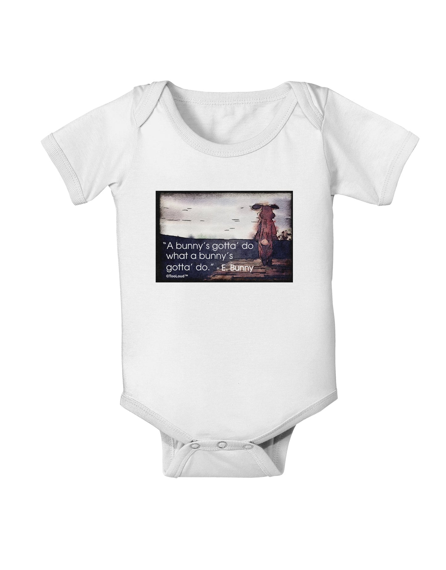 A Bunny's Gotta Do - Easter Bunny Baby Romper Bodysuit by TooLoud-Baby Romper-TooLoud-White-06-Months-Davson Sales
