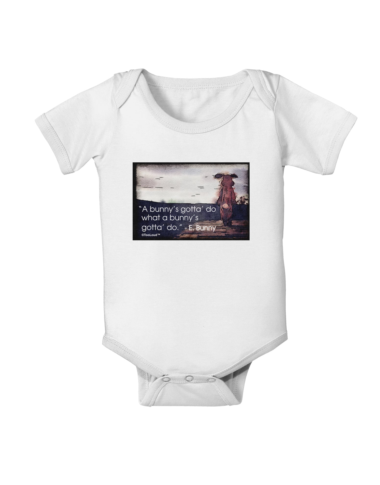 A Bunny's Gotta Do - Easter Bunny Baby Romper Bodysuit by TooLoud-Baby Romper-TooLoud-White-06-Months-Davson Sales