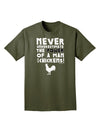 A Man With Chickens Adult Dark T-Shirt-Mens T-Shirt-TooLoud-Military-Green-Small-Davson Sales