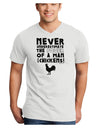 A Man With Chickens Adult V-Neck T-shirt-Mens V-Neck T-Shirt-TooLoud-White-Small-Davson Sales