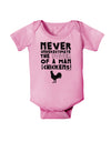 A Man With Chickens Baby Romper Bodysuit-Baby Romper-TooLoud-Pink-06-Months-Davson Sales