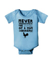 A Man With Chickens Baby Romper Bodysuit-Baby Romper-TooLoud-LightBlue-06-Months-Davson Sales