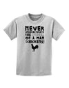 A Man With Chickens Childrens T-Shirt-Childrens T-Shirt-TooLoud-AshGray-X-Small-Davson Sales