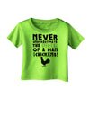 A Man With Chickens Infant T-Shirt-Infant T-Shirt-TooLoud-Lime-Green-06-Months-Davson Sales