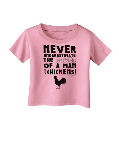 A Man With Chickens Infant T-Shirt-Infant T-Shirt-TooLoud-Candy-Pink-06-Months-Davson Sales