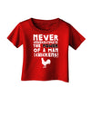 A Man With Chickens Infant T-Shirt Dark-Infant T-Shirt-TooLoud-Red-06-Months-Davson Sales