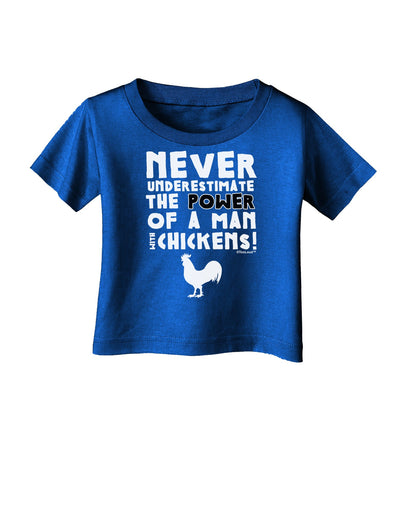 A Man With Chickens Infant T-Shirt Dark-Infant T-Shirt-TooLoud-Royal-Blue-06-Months-Davson Sales