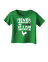 A Man With Chickens Infant T-Shirt Dark-Infant T-Shirt-TooLoud-Clover-Green-06-Months-Davson Sales