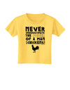 A Man With Chickens Toddler T-Shirt-Toddler T-Shirt-TooLoud-Yellow-2T-Davson Sales