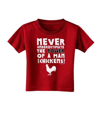 A Man With Chickens Toddler T-Shirt Dark-Toddler T-Shirt-TooLoud-Red-2T-Davson Sales