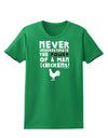 A Man With Chickens Womens Dark T-Shirt-TooLoud-Kelly-Green-X-Small-Davson Sales