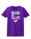 A Man With Chickens Womens Dark T-Shirt-TooLoud-Purple-X-Small-Davson Sales