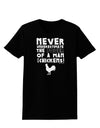 A Man With Chickens Womens Dark T-Shirt-TooLoud-Black-X-Small-Davson Sales