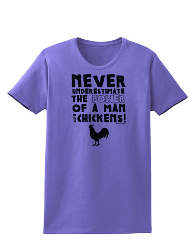 A Man With Chickens Womens T-Shirt-Womens T-Shirt-TooLoud-Violet-X-Small-Davson Sales