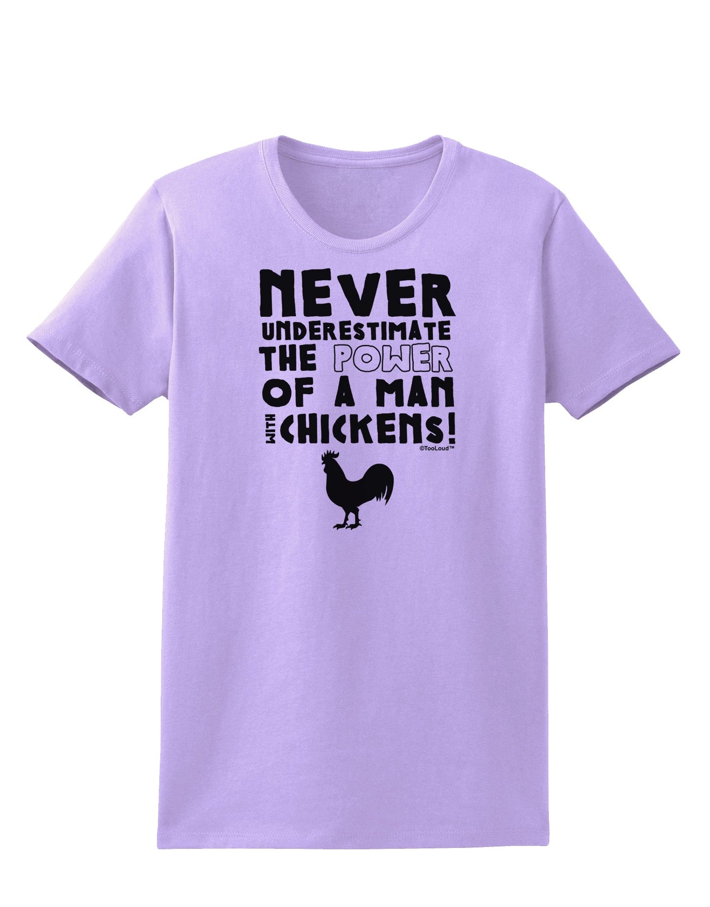 A Man With Chickens Womens T-Shirt-Womens T-Shirt-TooLoud-Lavender-X-Small-Davson Sales