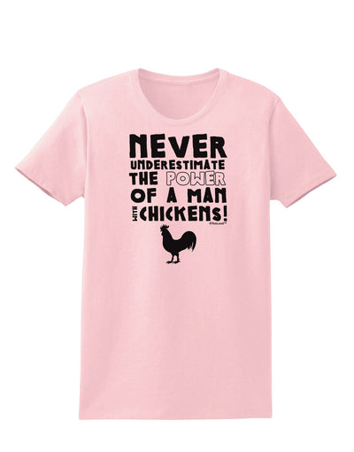 A Man With Chickens Womens T-Shirt-Womens T-Shirt-TooLoud-PalePink-X-Small-Davson Sales