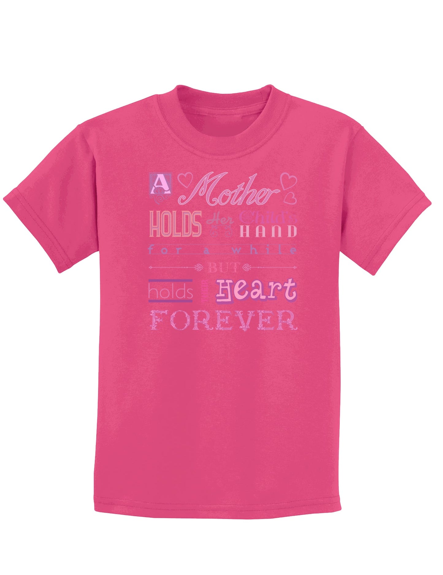 A Mother Holds Mother's Day Childrens Dark T-Shirt-Childrens T-Shirt-TooLoud-Sangria-X-Small-Davson Sales