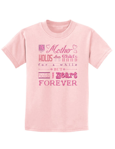 A Mother Holds Mother's Day Childrens T-Shirt-Childrens T-Shirt-TooLoud-PalePink-X-Small-Davson Sales