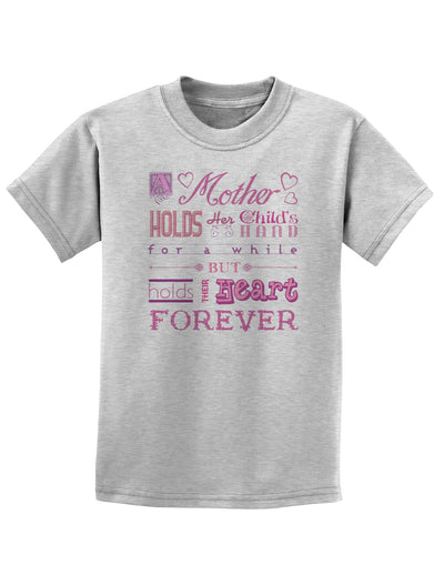 A Mother Holds Mother's Day Childrens T-Shirt-Childrens T-Shirt-TooLoud-AshGray-X-Small-Davson Sales