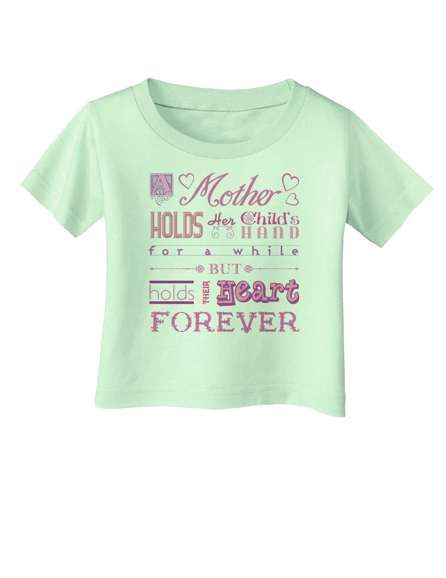 A Mother Holds Mother's Day Infant T-Shirt-Infant T-Shirt-TooLoud-Light-Green-06-Months-Davson Sales