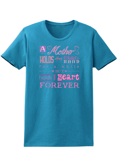 A Mother Holds Mother's Day Womens Dark T-Shirt-TooLoud-Turquoise-X-Small-Davson Sales