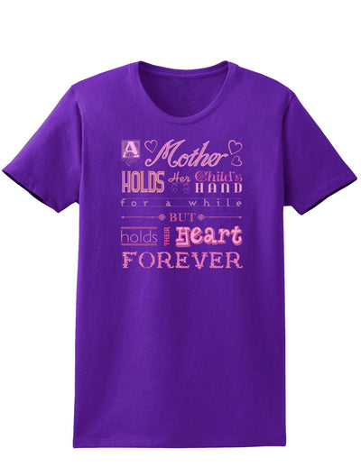 A Mother Holds Mother's Day Womens Dark T-Shirt-TooLoud-Purple-X-Small-Davson Sales